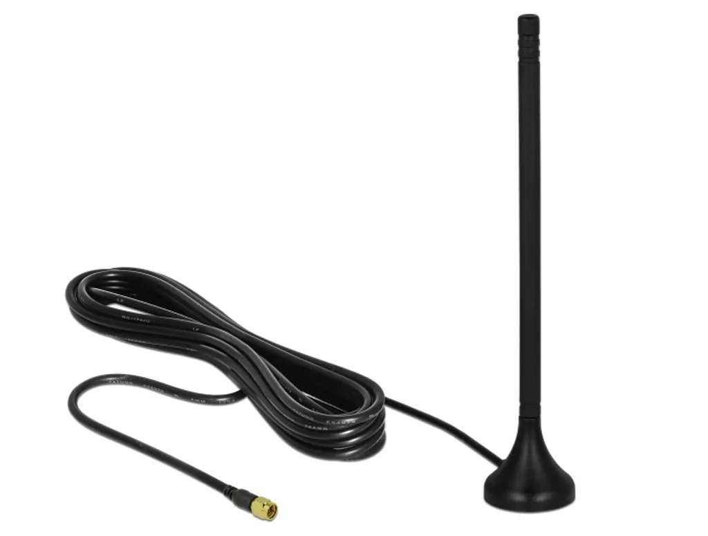 AIS antenna with magnetic base, SMA male, 3-5 dBi, black